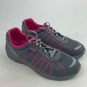 Vionic Sneakers Pink gray Size 9.5 Lace up Removable insoles